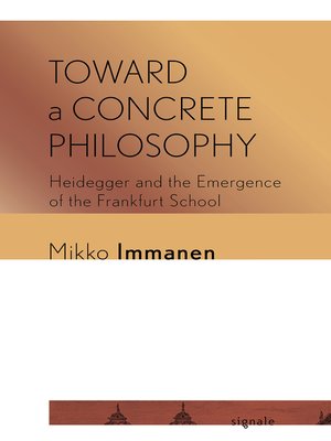 cover image of Toward a Concrete Philosophy